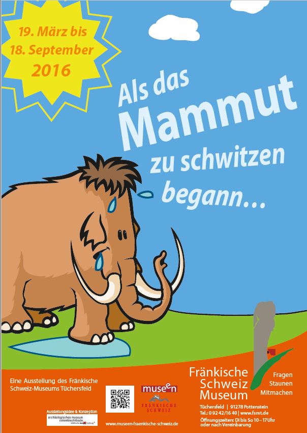 Bild als das Mammut zu schwitzen begann