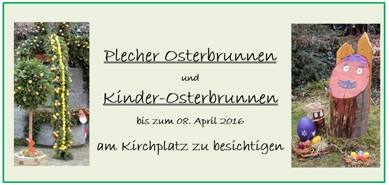 Osterbrunnen bis 8. April