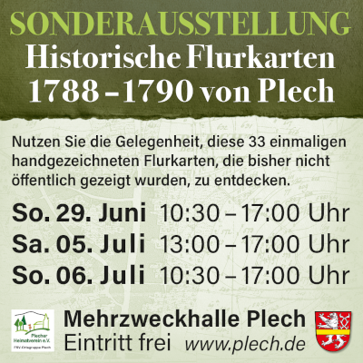 Symbolfoto Flurkarten Ausstellung mit Terminen